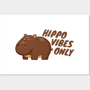 Hippo vibes only Posters and Art